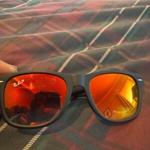 Ray-Ban Black and Orange Sunglasses